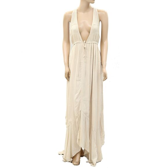 Free People Free-Est Showstopper Midi Dress Billowy Asymmetrical XS NWT 278351 - Picture 4 of 10